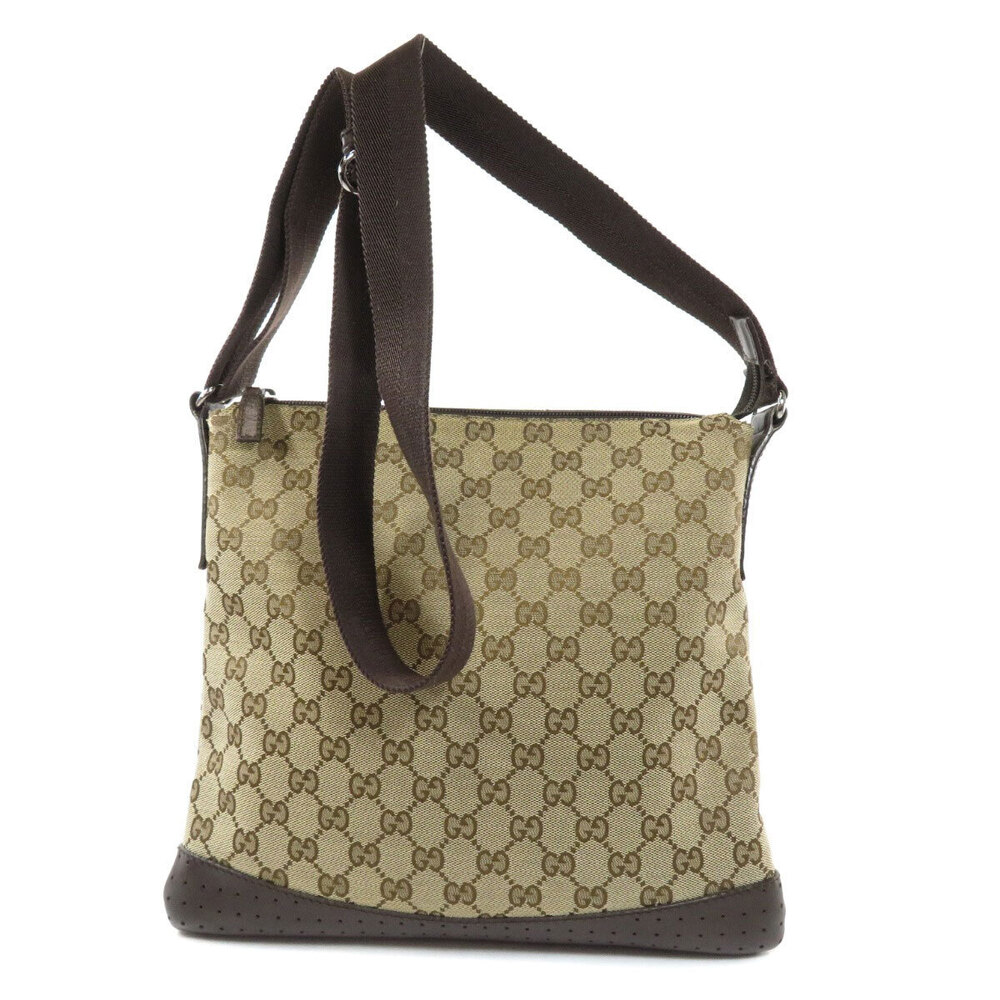 Gucci bag GG Brown canvas shoulder